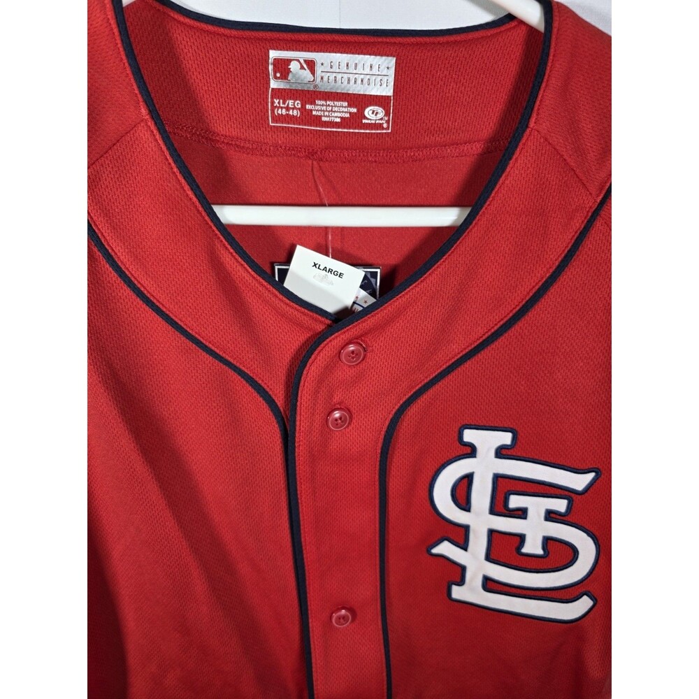 Majestic MLB St Louis Cardinals Jersey Made In USA Mens Large *read*